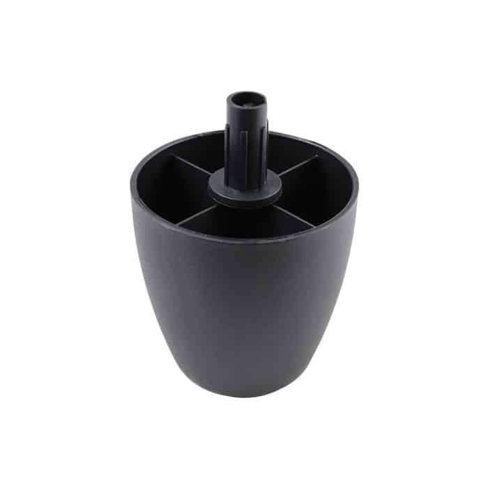 Bed Leg for bed base - Black -  Durable Plastic - Easy to push in