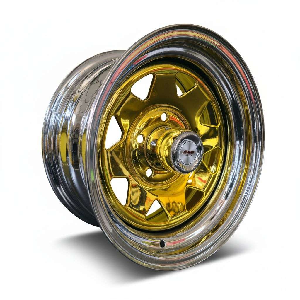 Mags & Wheels - 14 Inch Steel Mag Wheel Rims 14*7J 6 Hole - Gold ...
