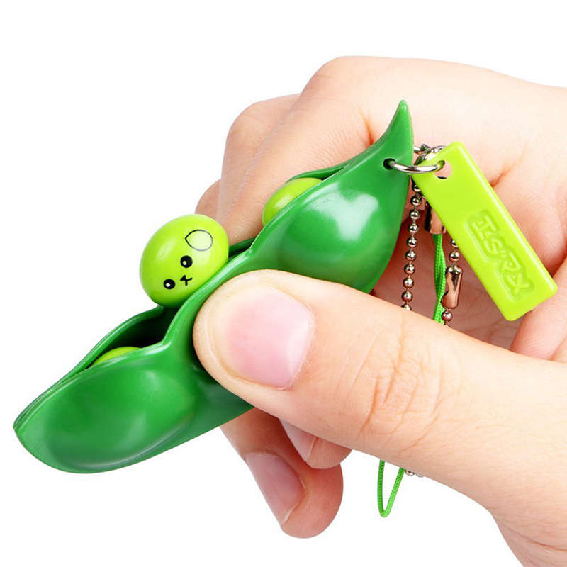 SQUEEZE ME PEEEESE ANTI-STRESS PEA POPPER FIDGET TOY
