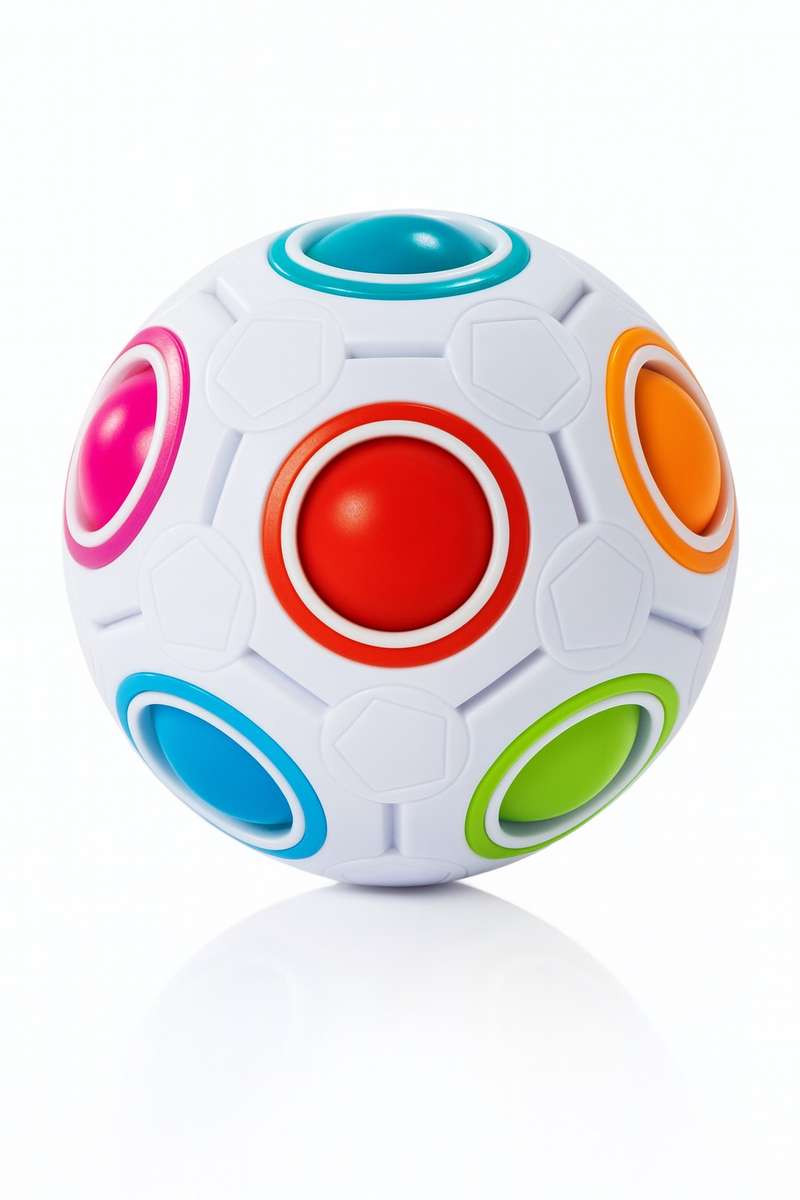 Rainbow Magic Puzzle Stress Fidget Ball For Kids & Adults