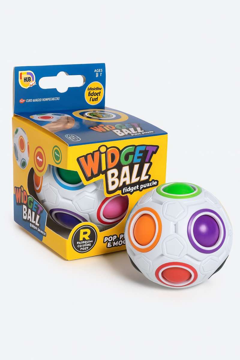 Rainbow Magic Puzzle Stress Fidget Ball For Kids & Adults