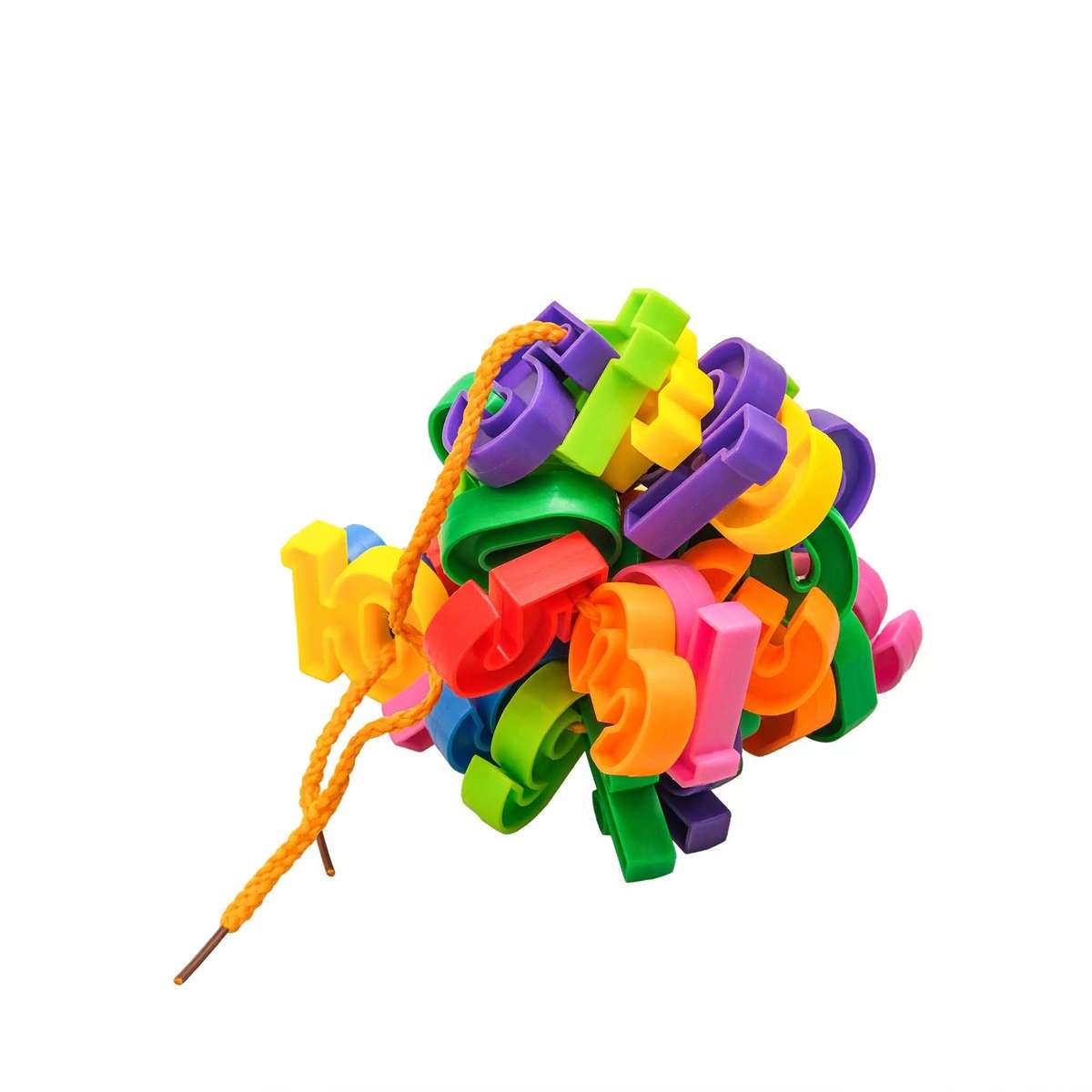 Blocks Letter Threading String Alphabet & Numbers 130 Piece Pack