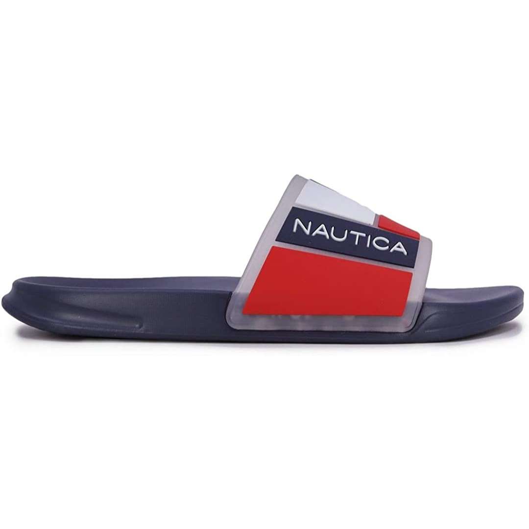 Nautica Men's Sandals Open Toe Soft Slide House Slipper