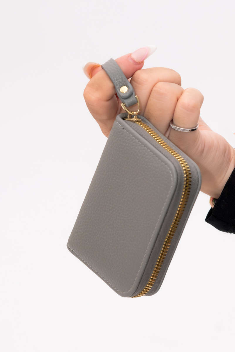 Zipp Around Credit Card Holder Pocket Wallet With RFID Blocking