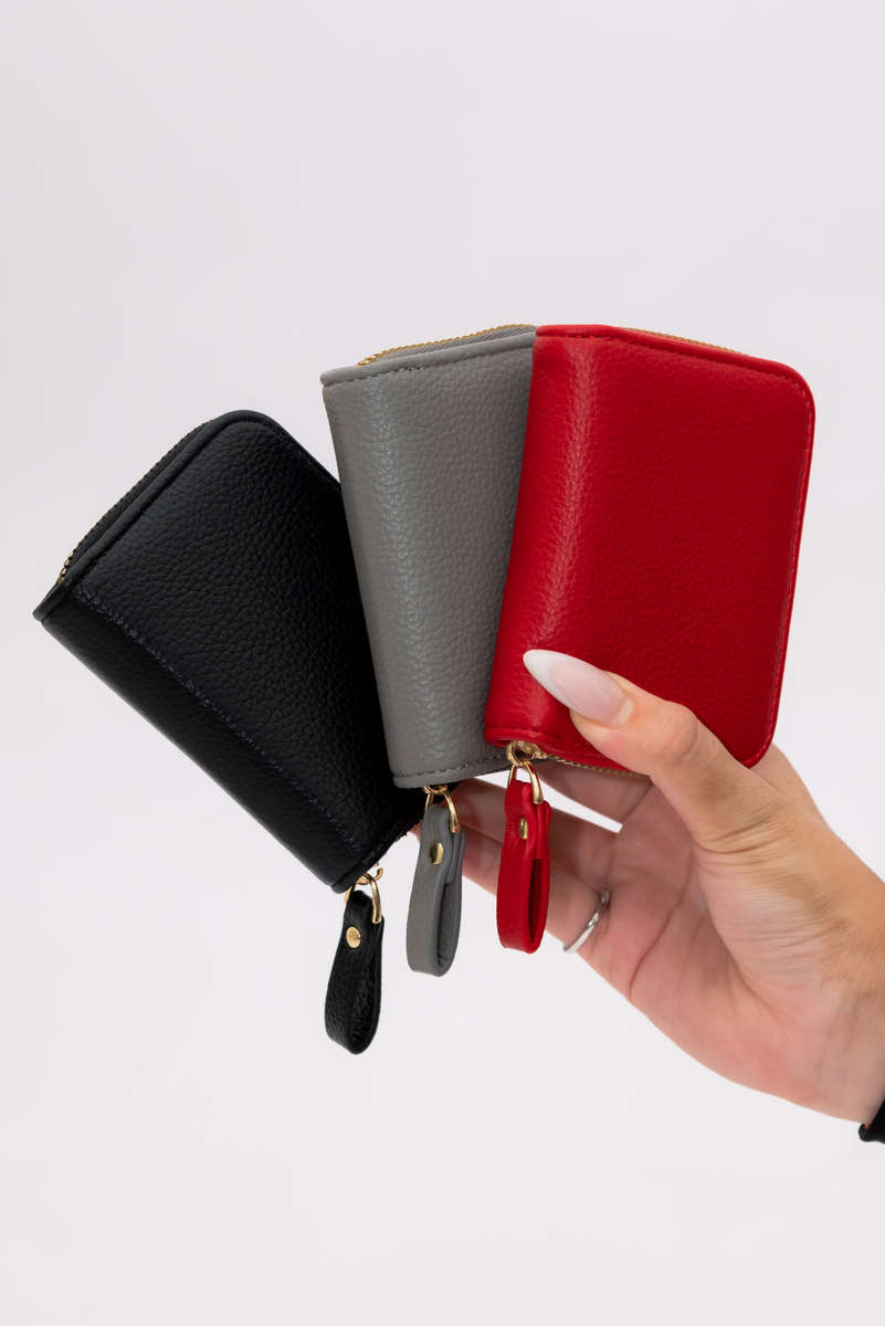 Zipp Around Credit Card Holder Pocket Wallet With RFID Blocking