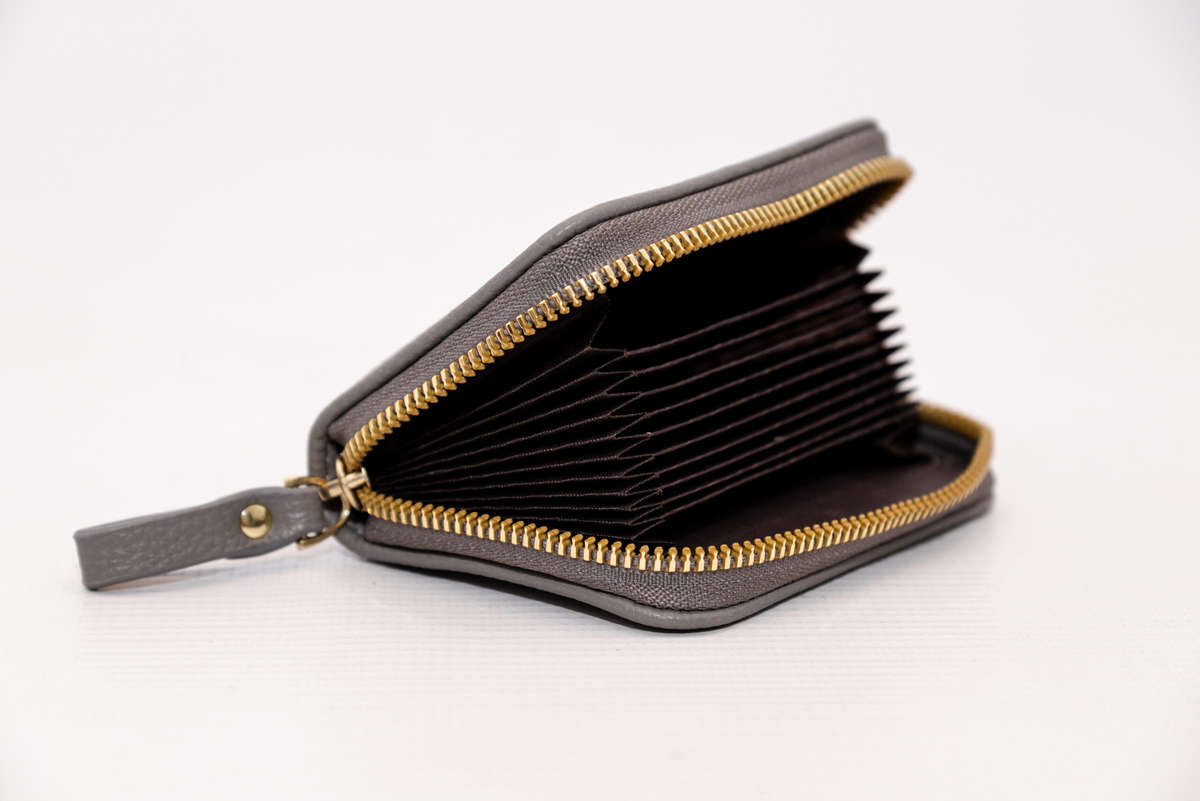 Zipp Around Credit Card Holder Pocket Wallet With RFID Blocking