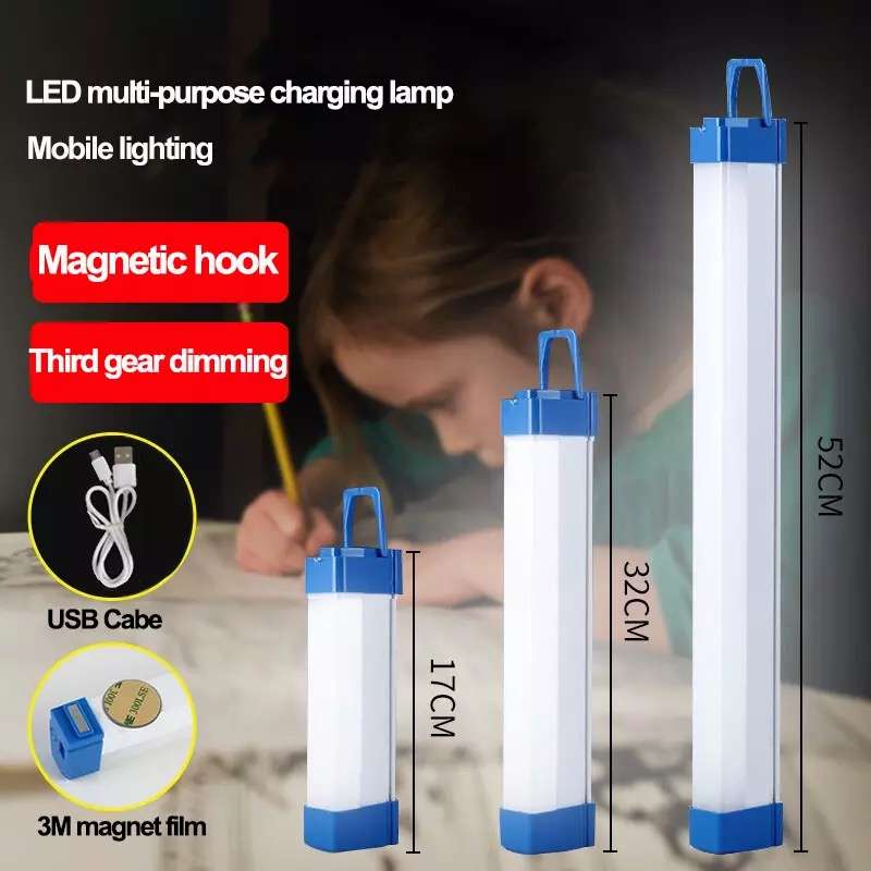 Rechargeable LED Lights Loadshedding Tube Light 32cm