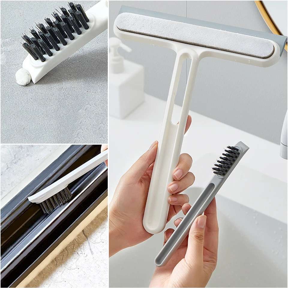 Shower Squeegee 3 in 1 Multipurpose Glass Brush