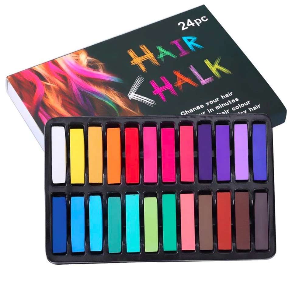 Hair Colour Chalk Set Of 24