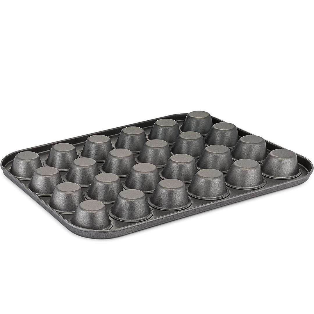 24 Cup Non Stick Mini Cupcake Muffin Pan Carbon Steel