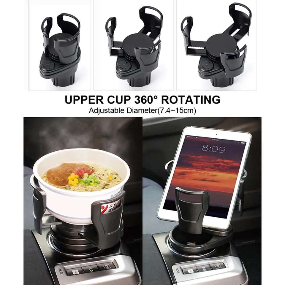 Universal Adjustable 2-in-1 Multifunctional Cup Holder For Car