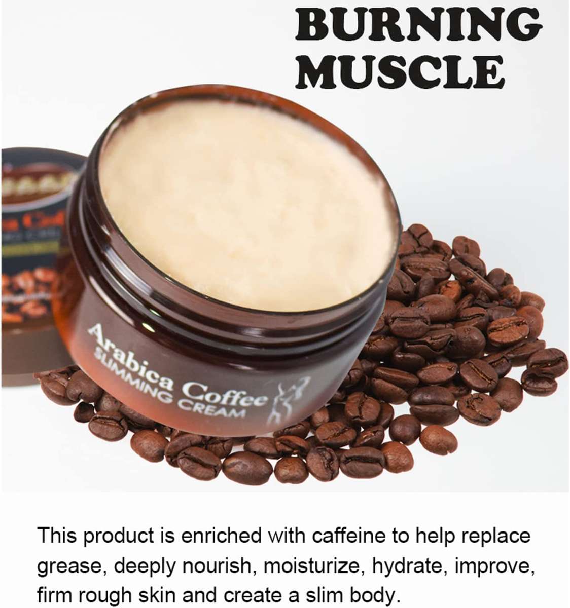 Arabica Coffee Slimming Cream Cellulite Treatment Weight Loss Burner 120ml