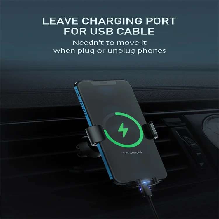 Gravity Car Phone Holder with Air Vent Clip Auto-Lock Mechanism MG10