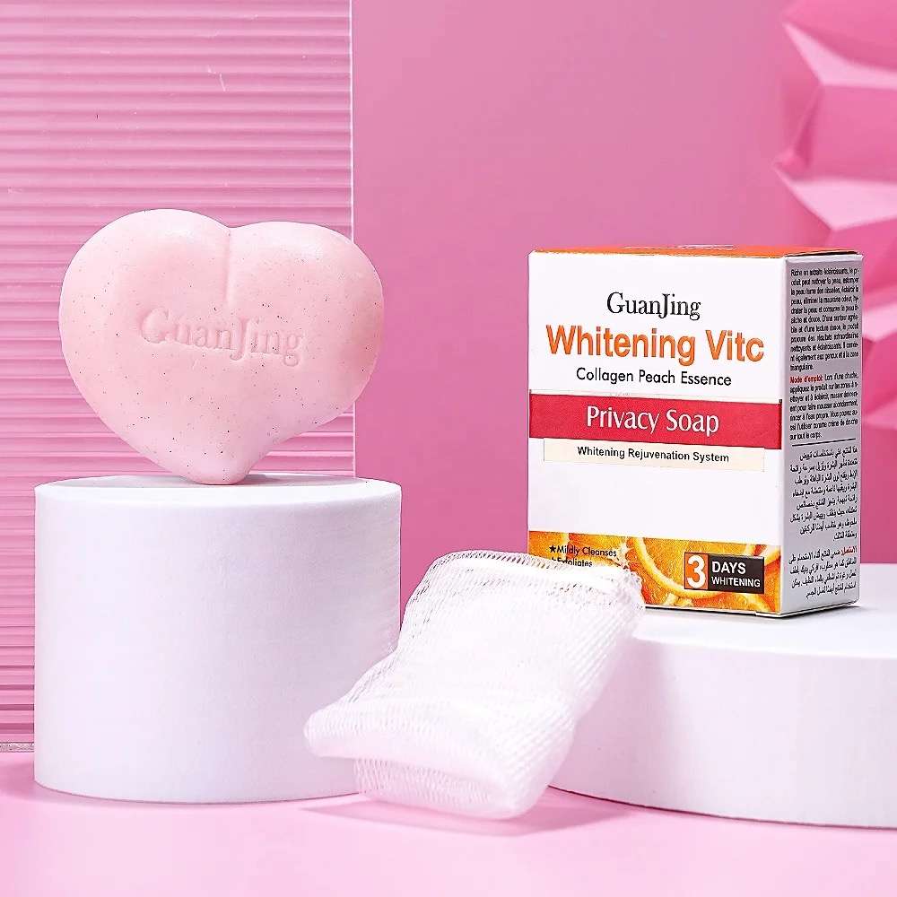 Whitening Vitamin C Privacy Soap With Collagen Peach Essence 80g