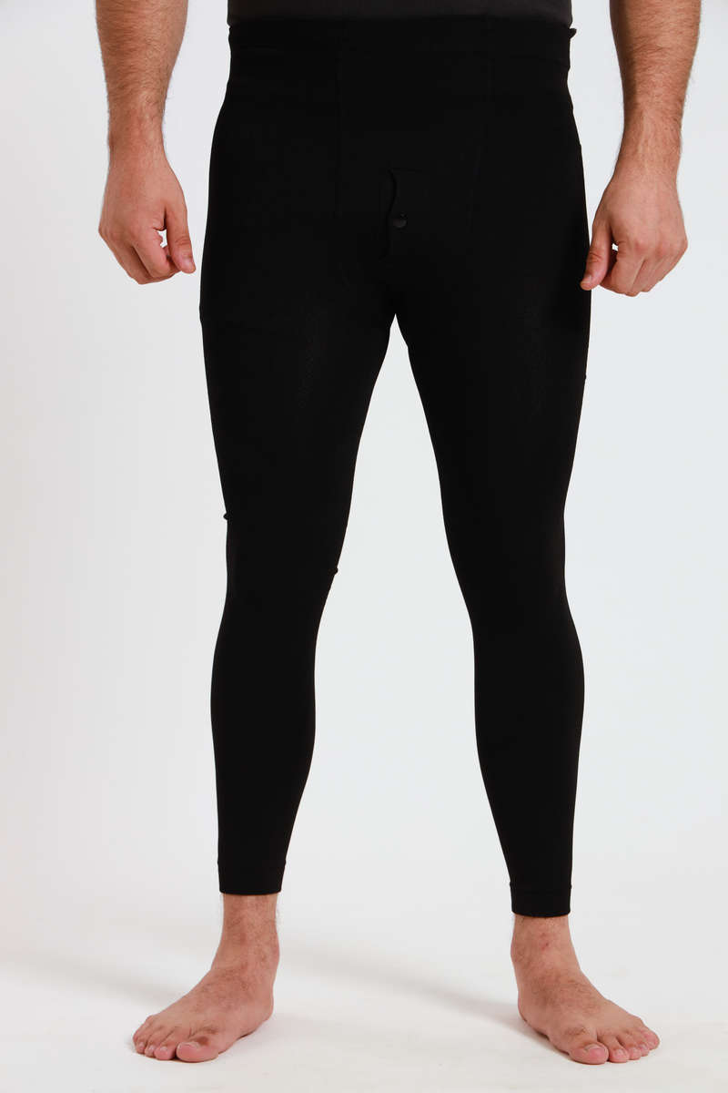 Men's Fleece Lined Long Johns Stretchy Winter Thermal leggings