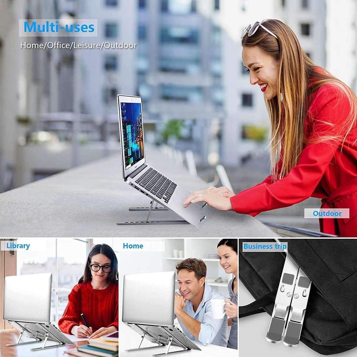 Adjustable Foldable Aluminium Laptop Stand Holder