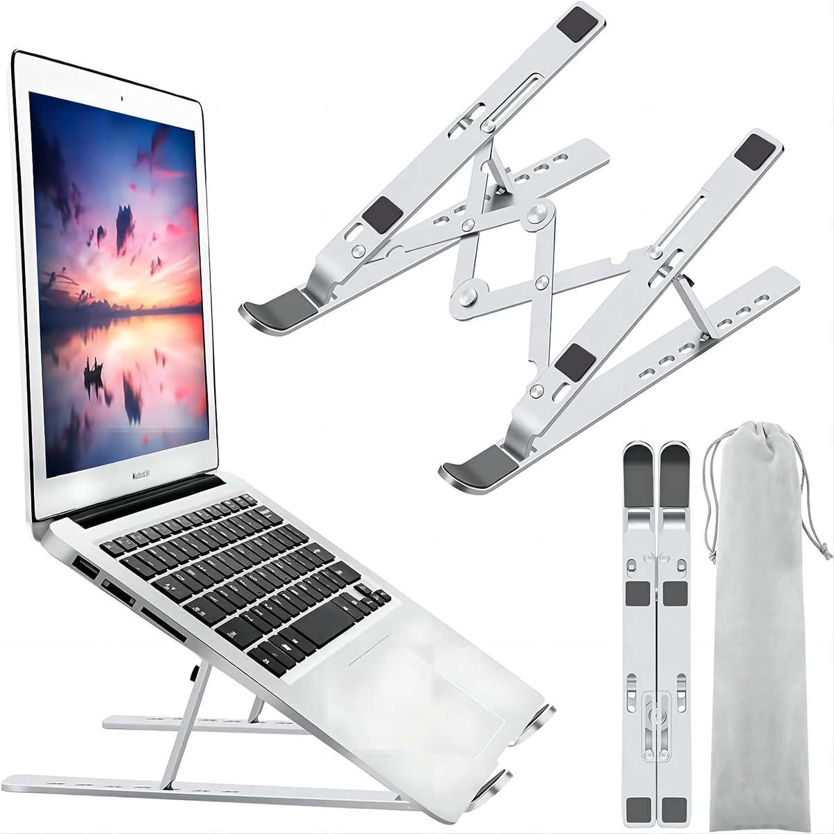 Adjustable Foldable Aluminium Laptop Stand Holder