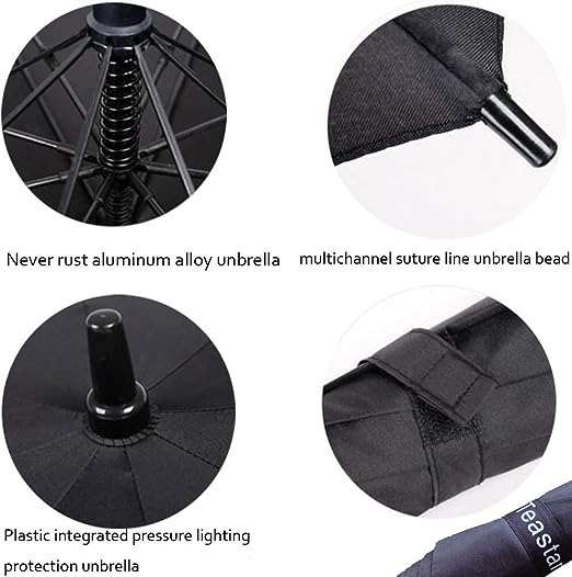 Automatic Open Golf Umbrella Extra Large Black