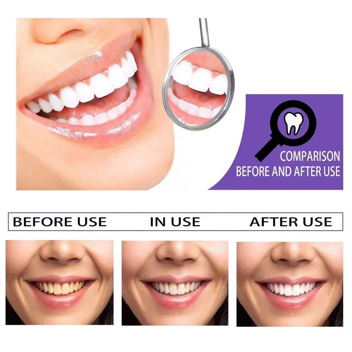 V34 Purple Corrector Teeth Whitening Toothpaste Stain Remover 30ml PROMO-2-FOR-1
