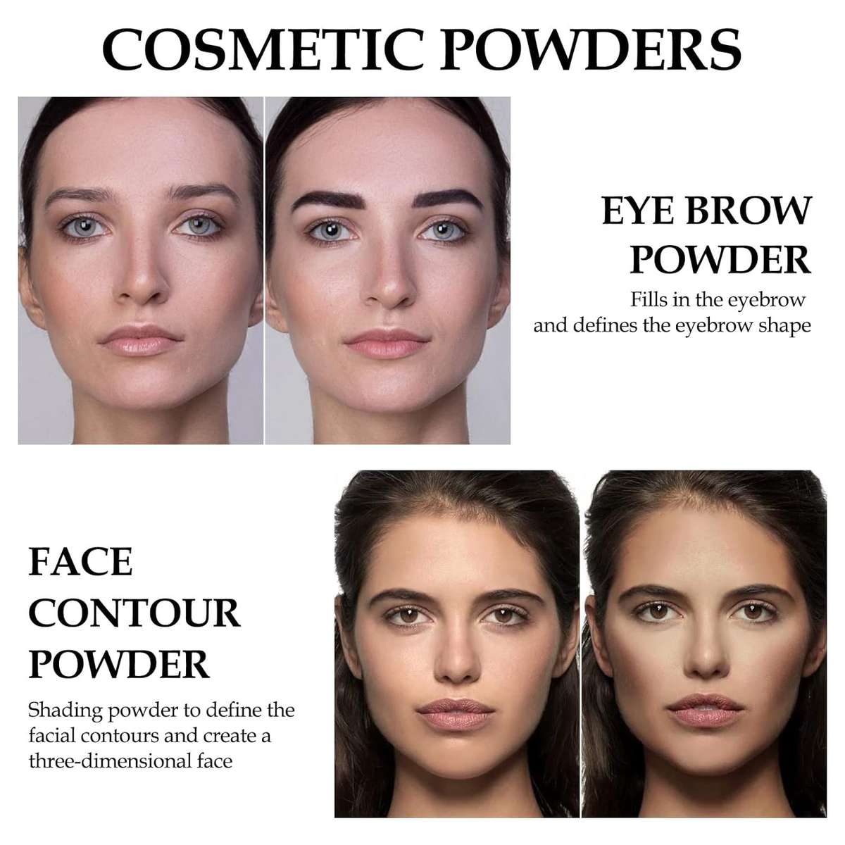 Hairline Eyebrow Shadow Hair Root Touch Sponge Powder PROMO-2-FOR-1