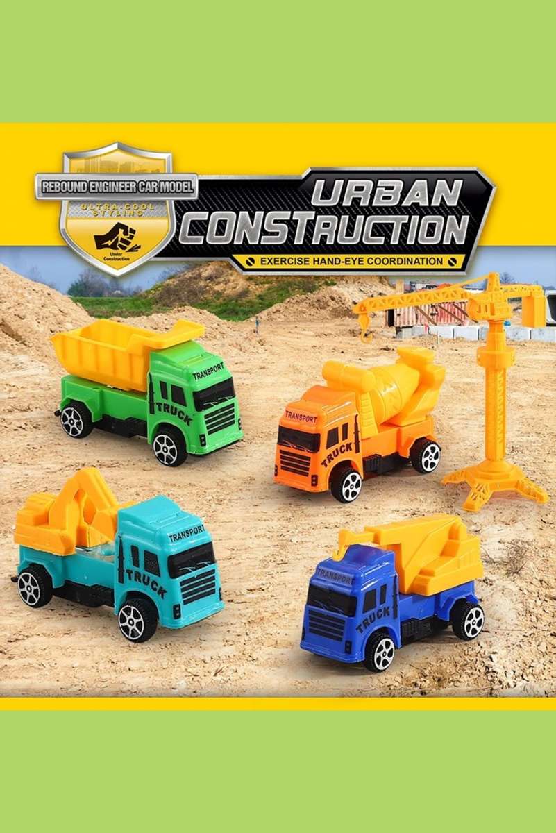 Construction Toy Trucks Set Of 4