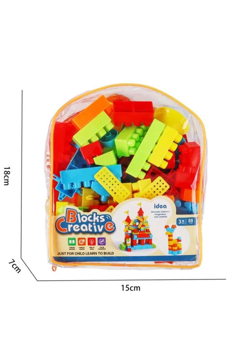 23 Piece Medium Building Block Set In Backpack