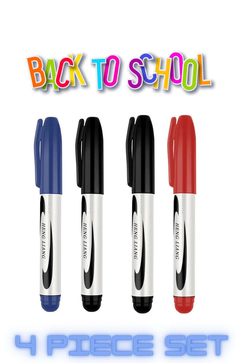 Permanent Marker Set 4 Piece