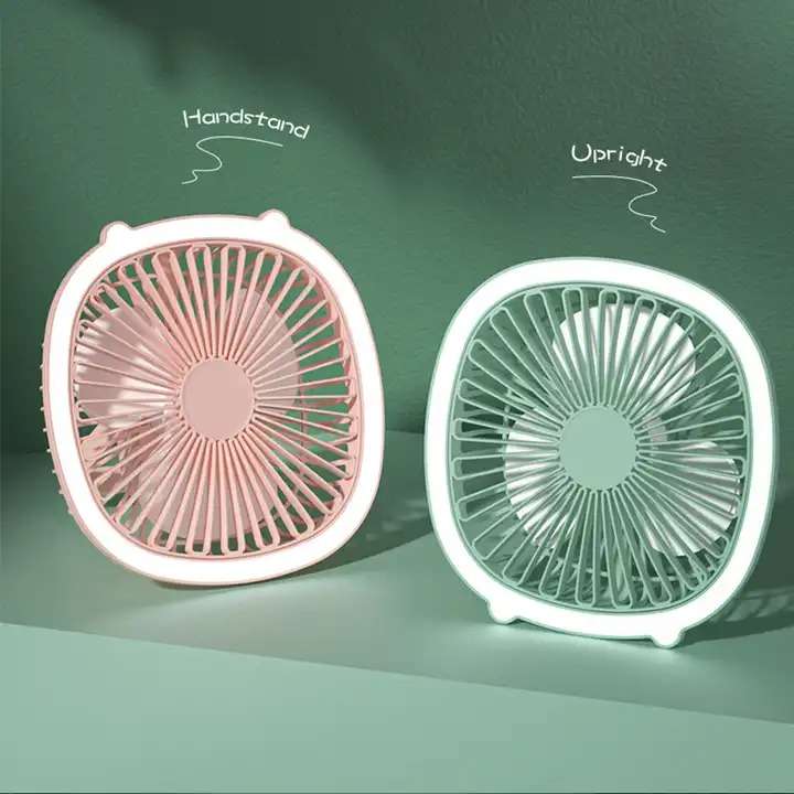 Rechargeable Desktop Nightlight Fan