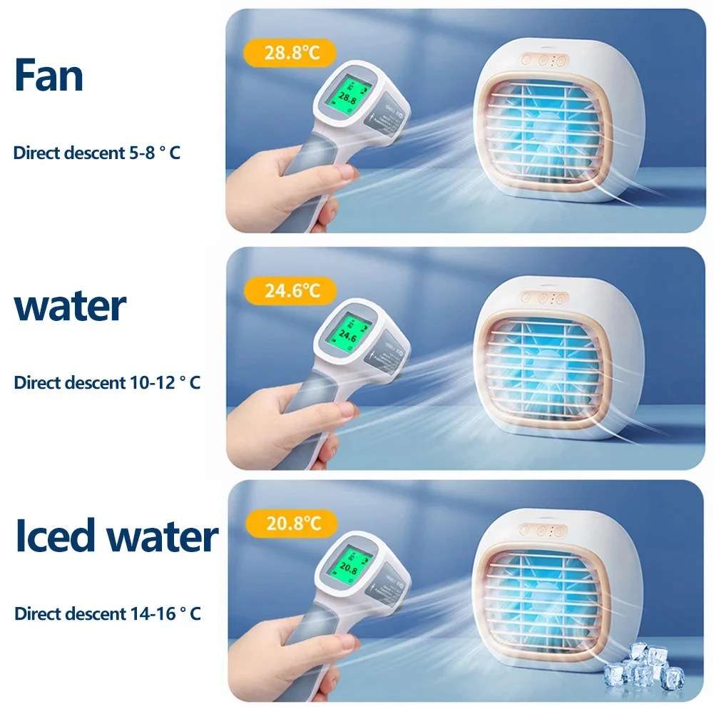 Portable Mini Desk Air Conditioner Cooling Fan