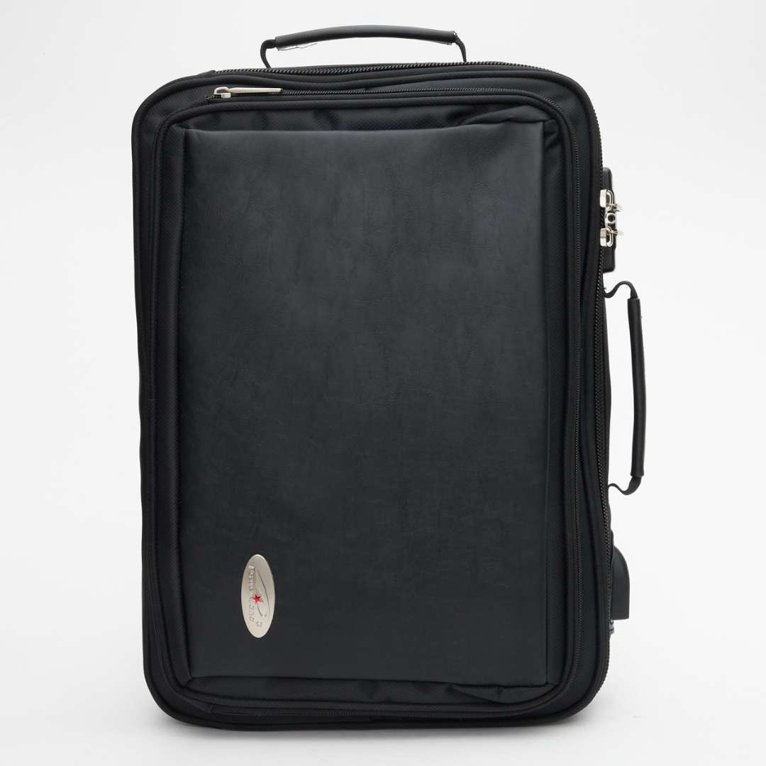 Powerland Genuine Leather Laptop Backpack School Bag