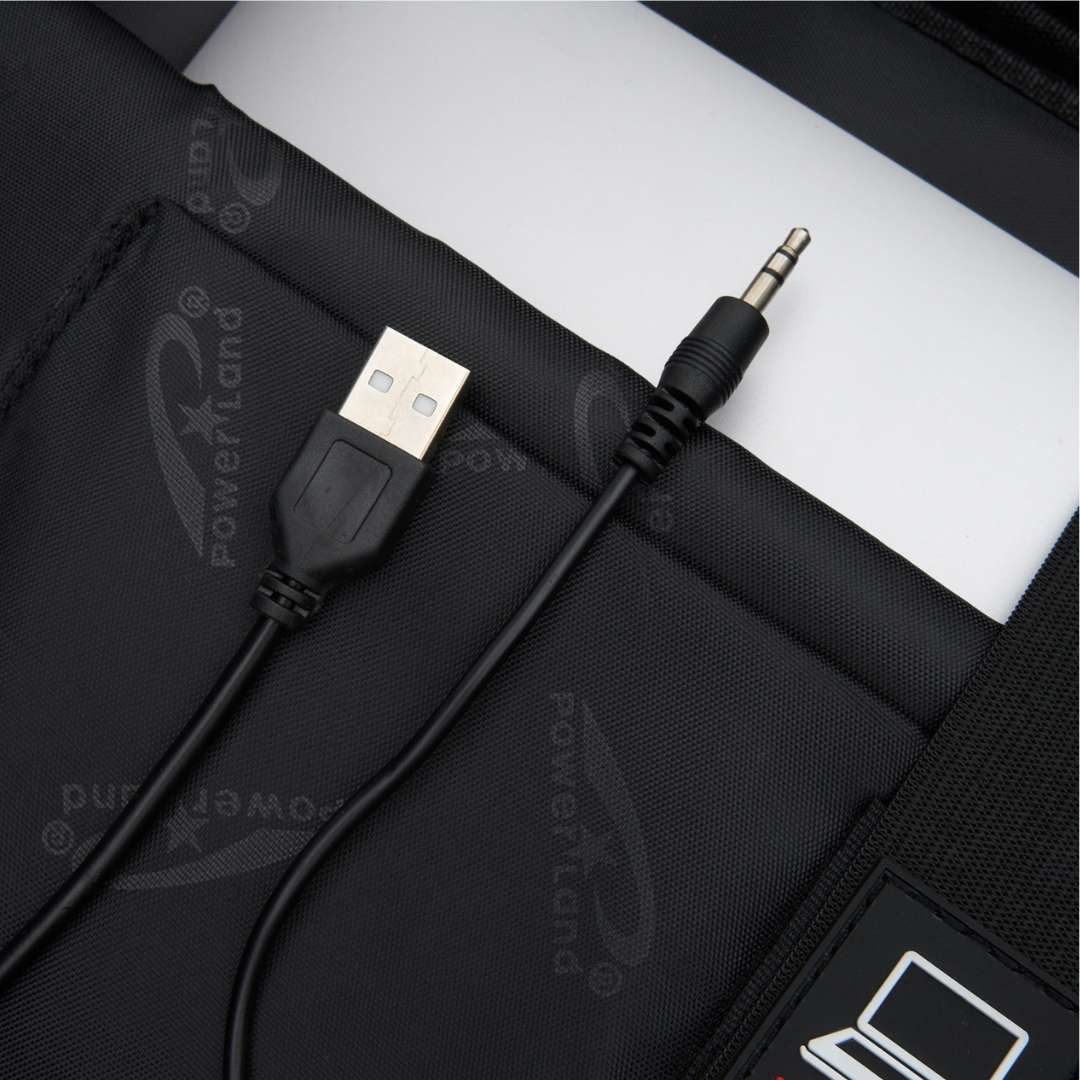 Powerland Genuine Leather Laptop Backpack School Bag