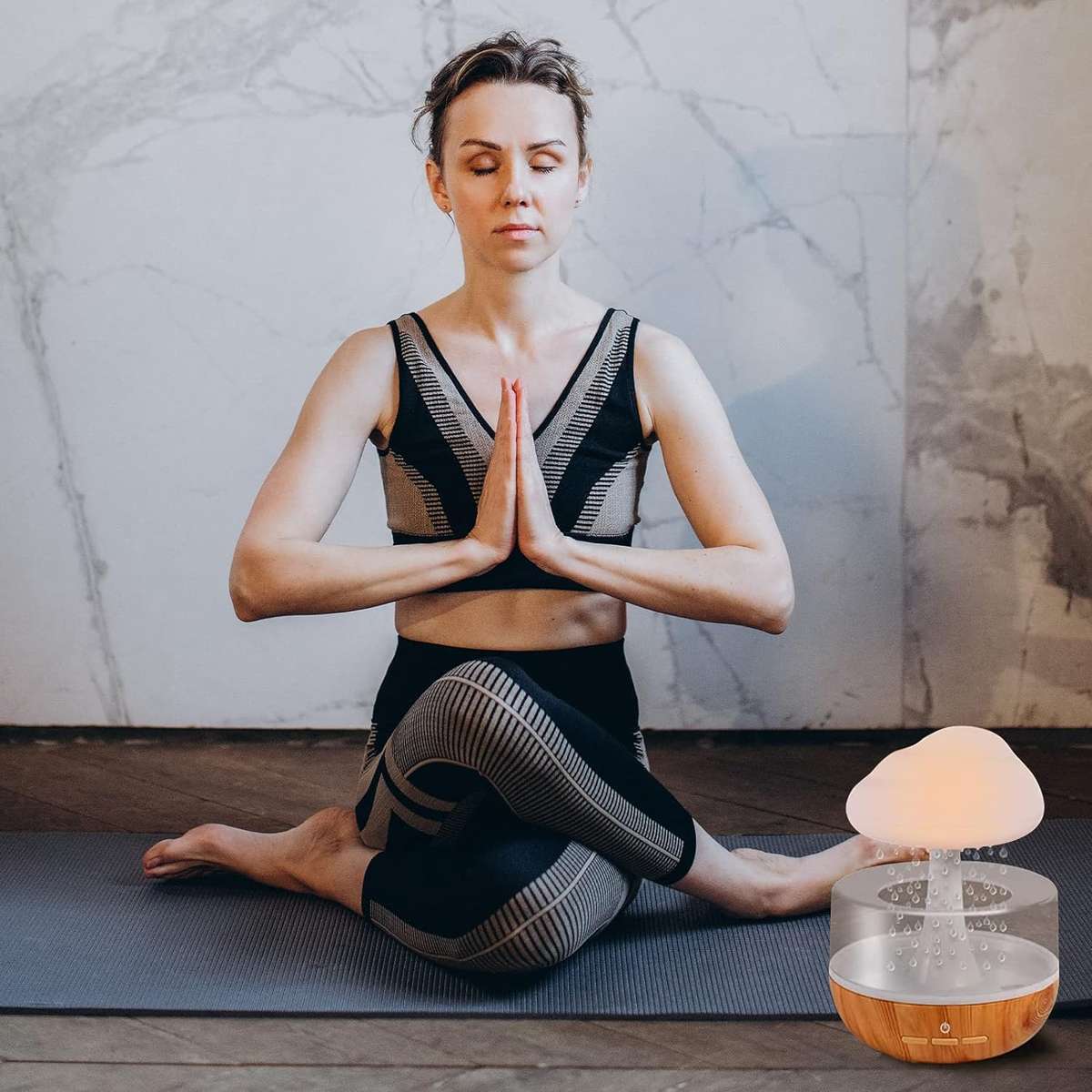 Rain Cloud Humidifier Water Drip 400 ml, Essential Oil Diffuser with 7 Colours LED