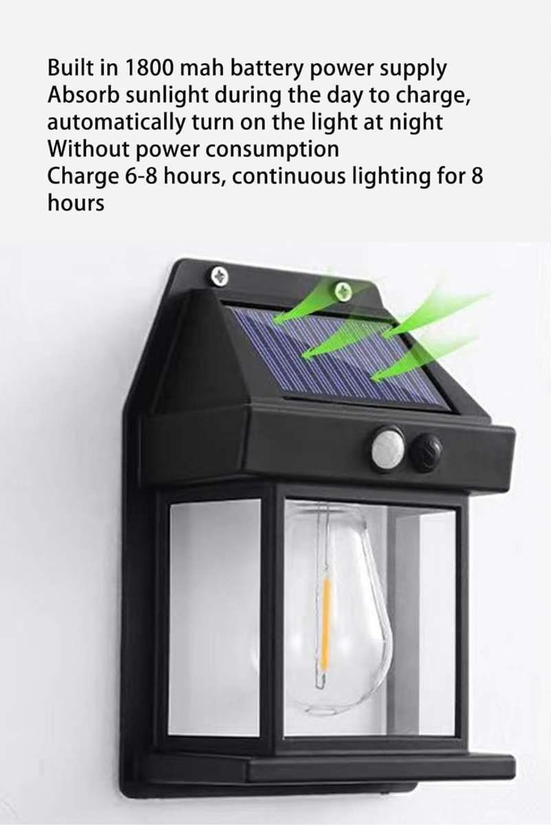 Solar Powered Outdoor Wall Lights, Sunrise and Sunset Motion Sensor