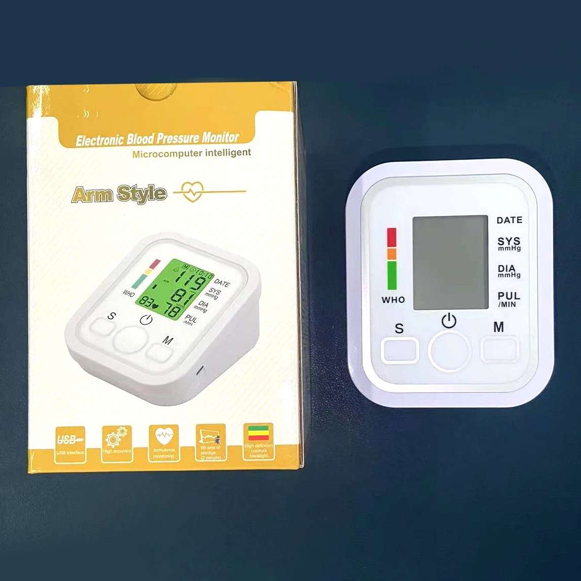 Upper Arm Electronic Blood Pressure Digital Home Monitor