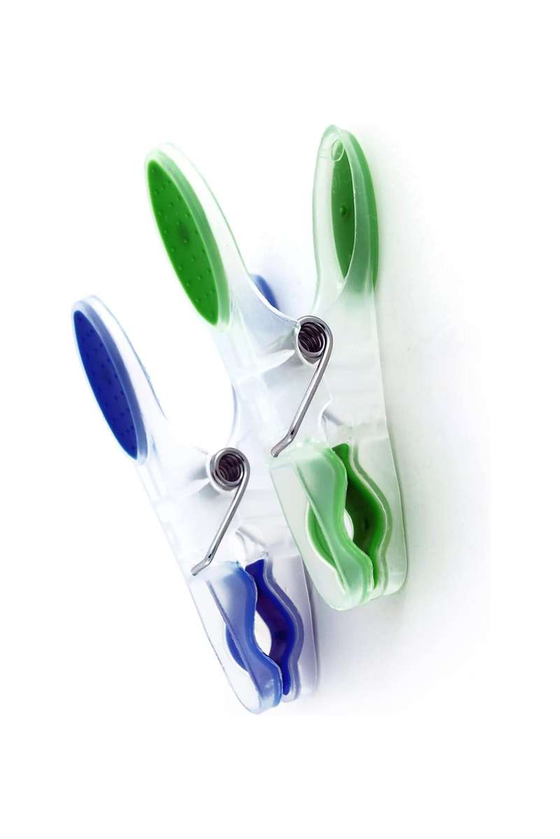 20pcs Plastic Pegs Heavy Duty With Finger Grip & Clothes Dbl Grip 80mm