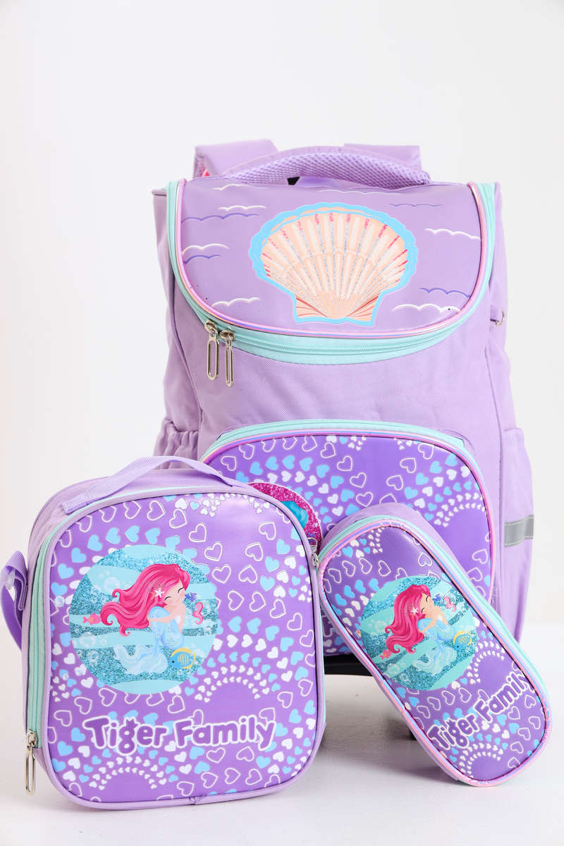 Kids Heavy Duty Trolley Bag Backpack School Bag 3 Piece Set