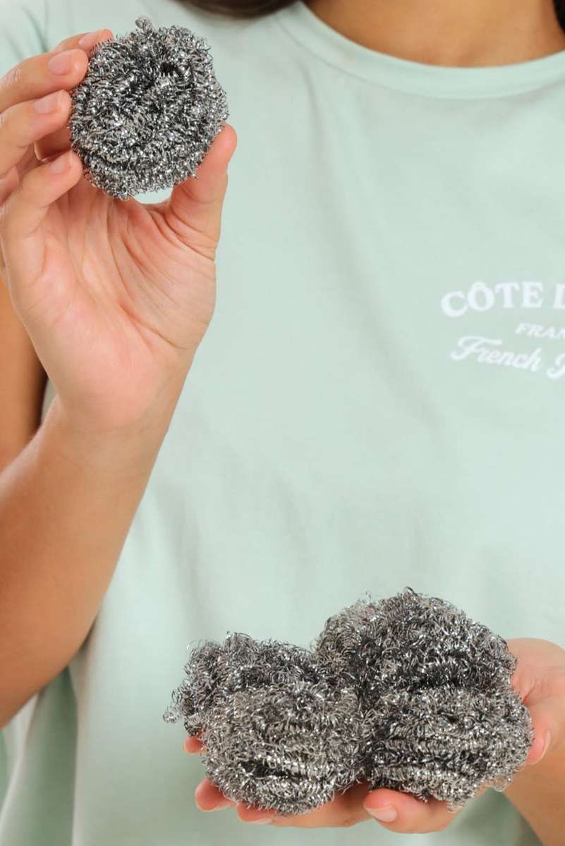 Senza® Pot Scourers Galvanized Pack of 6