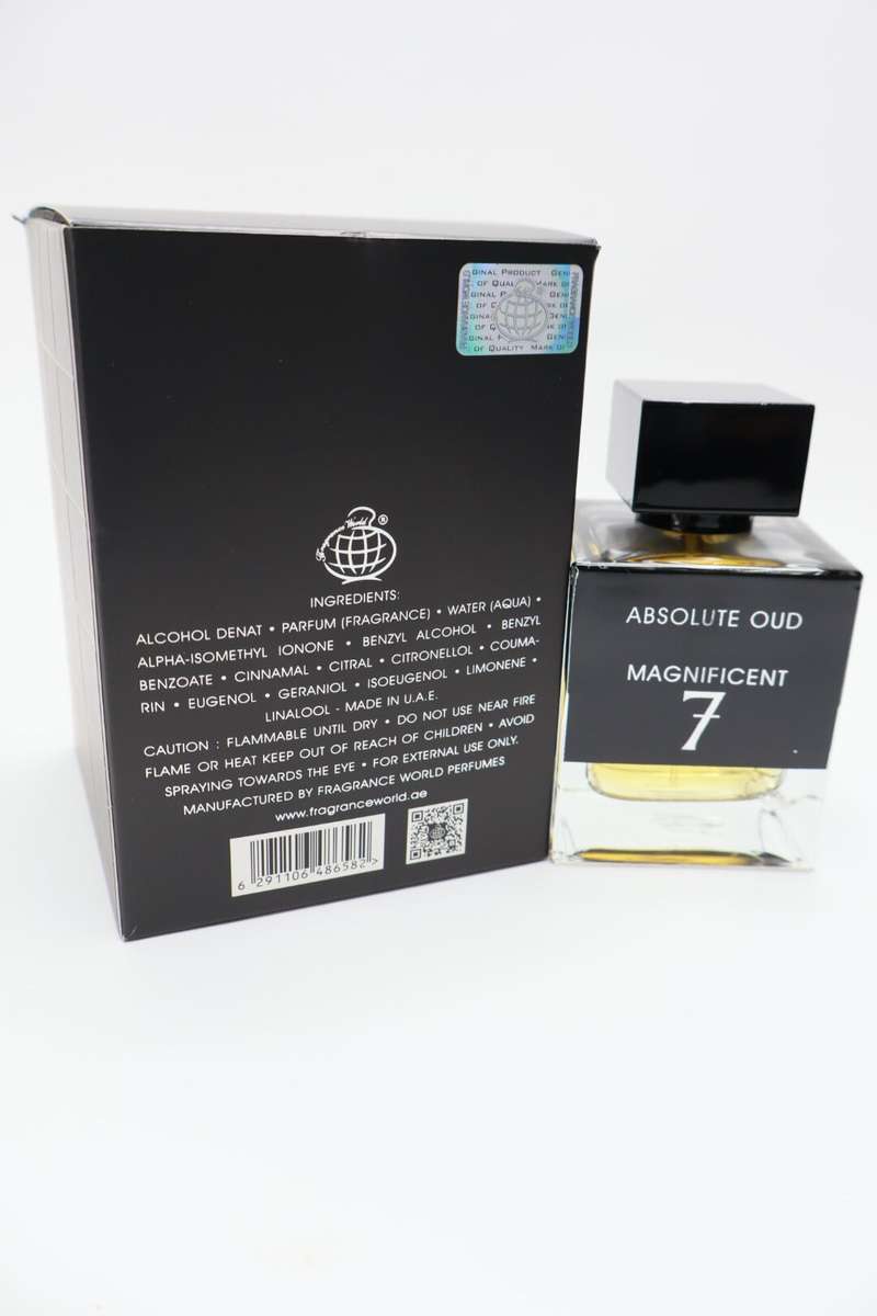 Absolute Oud Magnificent 7 Eau De Parfum 100ml For Men and Women Unisex