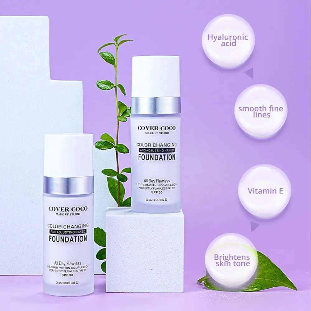 Colour Changing &amp; Adjusting Naked Foundation 30ml