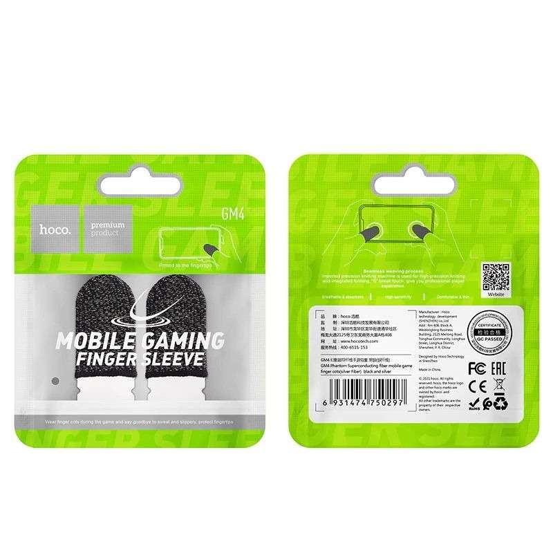 HOCO GM4 Phantom Superconducting Fiber Gaming Finger Sleeves 1 Pair