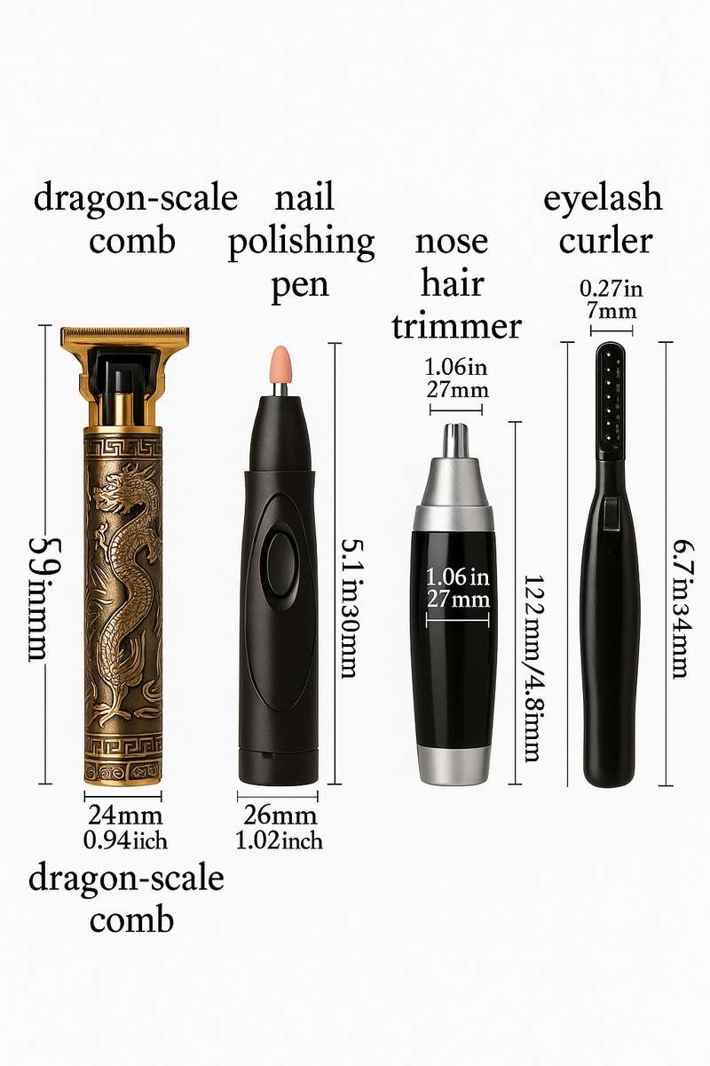 Senza® Multifunctional 4 Piece Grooming Gift Set Updated Model