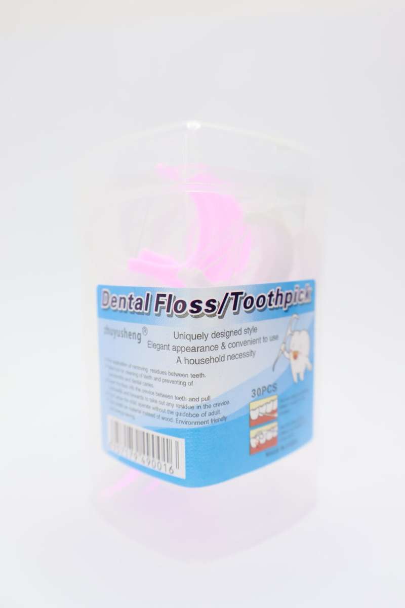 Senza® 30 Piece Dental Floss Toothpicks