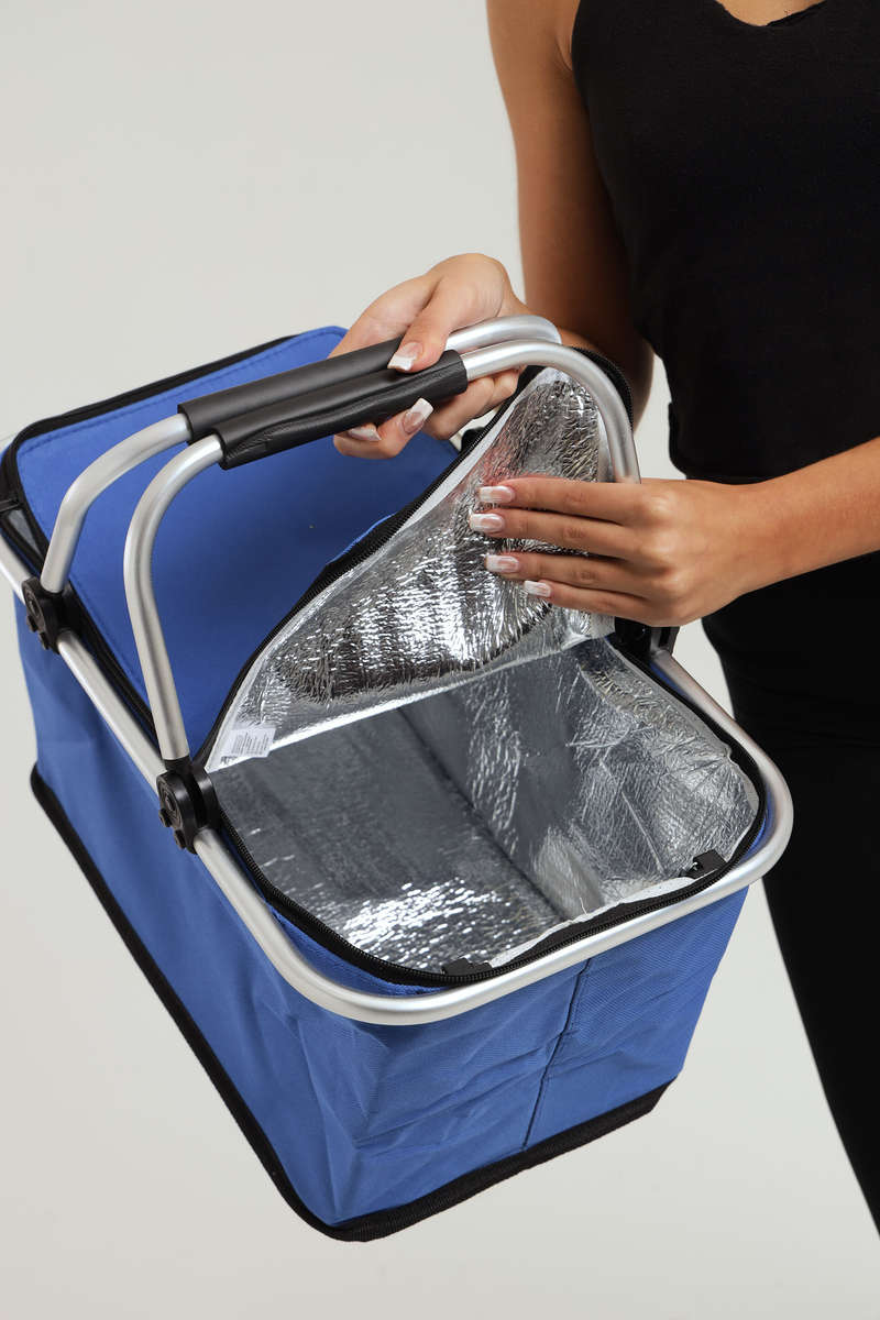 Senza Large Insulated Collapsible Picnic Basket 46 x 23 x 27 cm