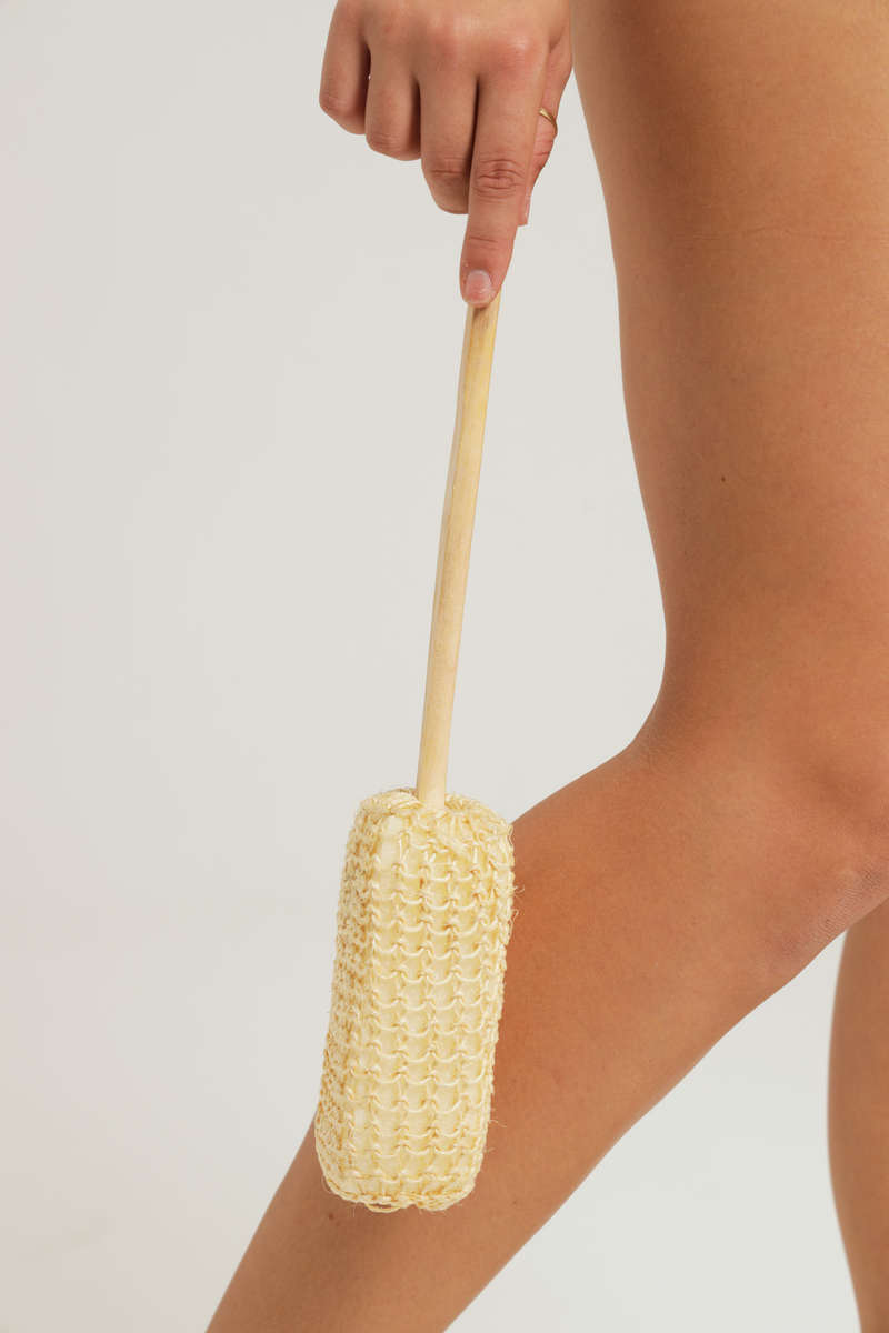 Senza Sisal Back Body Brush Sponge Scrubber