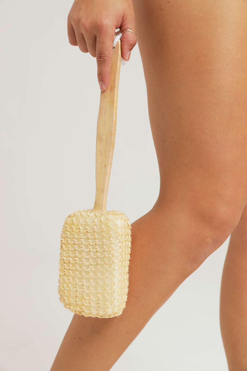 Senza Sisal Back Body Brush Sponge Scrubber