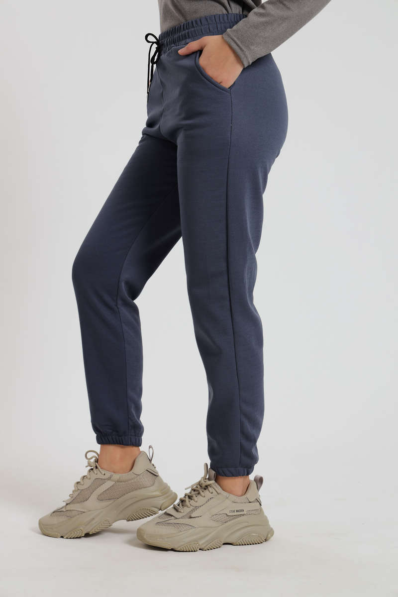 Ladies Fleece Lined Winter Track Pants With Pockets