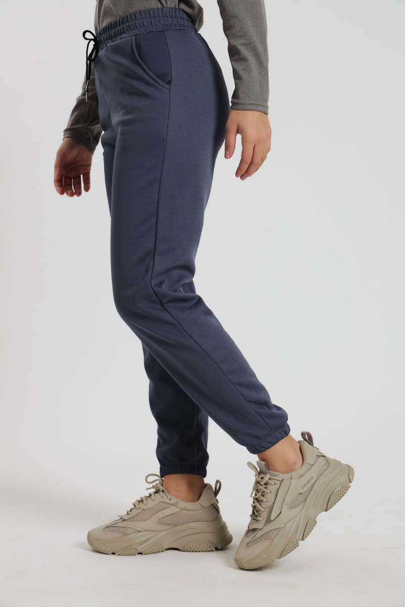 Ladies Fleece Lined Winter Track Pants With Pockets