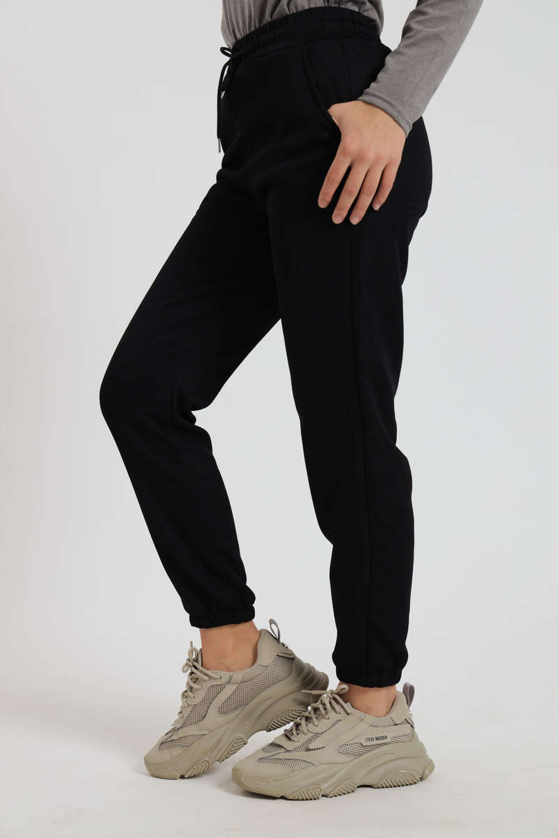 Ladies Fleece Lined Winter Track Pants With Pockets