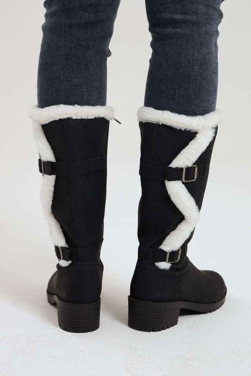 Ladies Suede Winter Boots