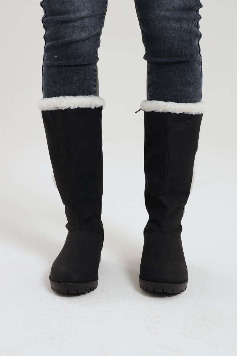 Ladies Suede Winter Boots